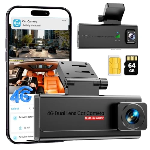Offerta a tempo: Dash Cam 4G LTE con Fronte & Abitacolo, Telecamera Auto Atti Vandalici con Parcheggio 24/7, Avvisi Radar AI e Video in Diretta via App, Audio Bidirezionale, SD/Cloud, GPS, per NCC, Flotte e Famiglie - 0.00% da 139.99 € a 139.99 €