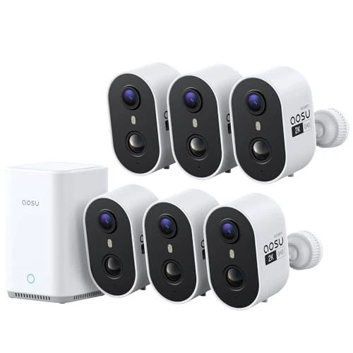 Oferta limitada: aosu Cámara de Vigilancia 2K Exterior e Interior Kit 6 Cámaras con Aosubase Sin Suscripción 32GB Almacenamiento Local Inalámbrica Sensor PIR Alarma Luz Sonido Audio Bidireccional Visión Nocturna de 389.99 € a 389.99 € (ahorro 0.00%)