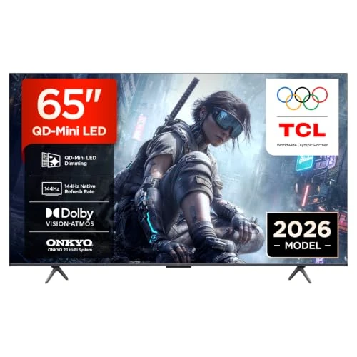 Offerta a tempo: TCL 65T8D – Smart TV QD‑Mini LED 4K HDR10+ da 65", pensato per il gaming, 144Hz VRR - 8% da 649.90 € a 599.90 €