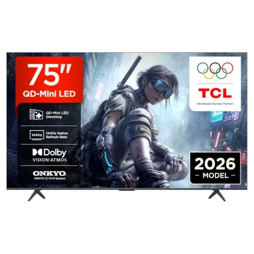 Offerta a tempo: TCL 75T8D – Smart TV QD‑Mini LED 4K HDR10+ da 75", pensato per il gaming, 144Hz VRR - -6.51% da 751.00 € a 799.90 €