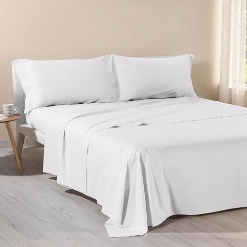Offerta a tempo: Caleffi - Lenzuola Matrimoniali Cotone 180x200 - Completo Lenzuola Matrimoniali Cotone con Angoli - Morbido, Traspirante e Ipoallergenico - Colore Vivo - Certificato Oeko Tex - 0.00% da 79.74 € a 79.74 €