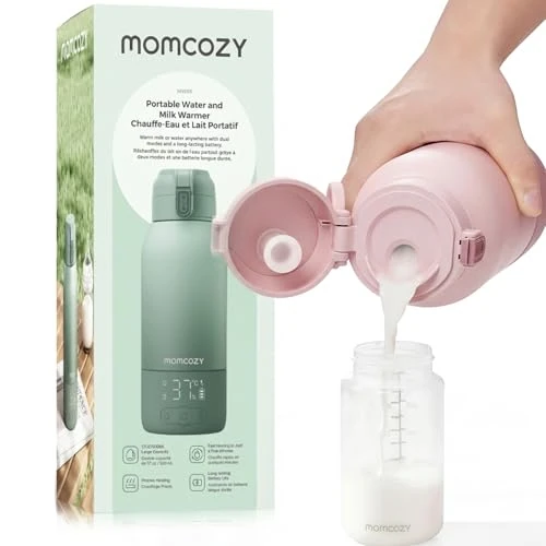 Offerta a tempo: Momcozy Scaldabiberon Portatile, Riscaldamento Rapido e Lunga Durata della Batteria, 2 Modalità per Latte Materno e Acqua, Grande Capacità di 500ml per Tutto il Giorno, Rosa - 0.00% da 89.99 € a 89.99 €