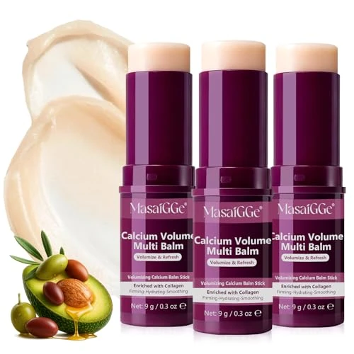 Offre limitée : Baume Multi-Usages au Calcium 9 g, Stick Repulpant Visage, Cou, Lèvres et Contour des Yeux, Baume Anti-Âge au Collagène, Nourrit, Raffermit, Hydrate Intensément, Soin Quotidien Tous Types de Peaux de 9.99 € à 9.99 € (0.00% de remise)