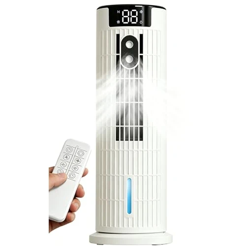 Offre limitée : Climatiseur Mobile Silencieux Refroidisseur d'Air,Ultra-élevée,Refroidissement par Brume Froide, Timer 2-10h,6 Vitesses de Ventilation, 2 Modes,3 Niveaux Réglables, Oscillation 90°,pour Chambre,Bureau de 149.99 € à 99.99 € (33% de remise)