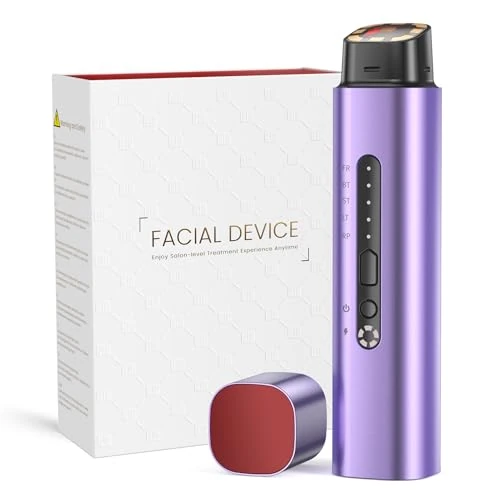 Offre limitée : Oranmagic Appareil Visage Radiofréquence Appareil Beauté Massage, EMS et Massage Facial, Luminothérapie LED à 5 Couleurs, Atténue les Rides et les Ridules (Violet) de 189.99 € à 246.99 € (-30.00% de remise)