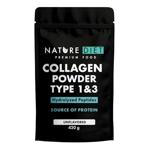 Offerta a tempo: Nature Diet Collagene Premium in Polvere, 420 g, 42 porzioni, Tipo 1 e 3 - 20% da 21.99 € a 17.54 €