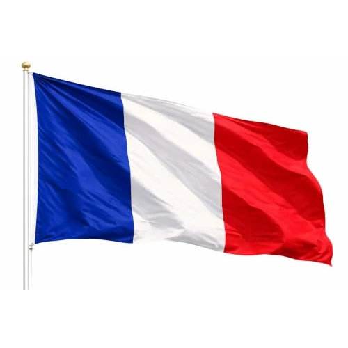 Tijdelijke aanbieding: Vlag van Frankrijk - WK-vlag 2026 - Supportersartikel - Duurzaam polyester en metalen ogen - Wereldkampioenschap (Frankrijk 90 x 150 cm) van 15.99 € naar 10.17 € (36% korting)