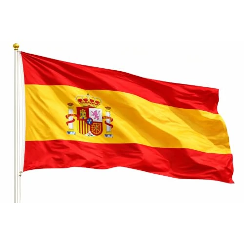 Offerta a tempo: Bandiera della Spagna, bandiera per i Mondiali 2026, articolo per fan, poliestere resistente e occhielli in metallo – Campionato del Mondo (Spagna 90 x 150 cm) - 36% da 15.99 € a 10.17 €