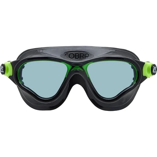 Offerta a tempo: Cressi dal 1946 - Cobra XP Goggles - Occhialini con Facciale Monovolume Lenti Separate Ideali per Nuoto Piscina Snorkeling Triathlon, Anti Fog_Graffi_UV - Nero/Lime_Lente fumé - Taglia Unica - 32% da 29.99 € a 20.49 €