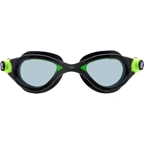 Offerta a tempo: Cressi dal 1946 - Flash Goggles - Occhialini con Lenti Separate Ideali per Nuoto Piscina Snorkeling Triathlon, Anti Fog Antigraffi Anti UV - Nero/Lime_Lente fumé - Taglia Unica - 0.00% da 19.99 € a 19.99 €