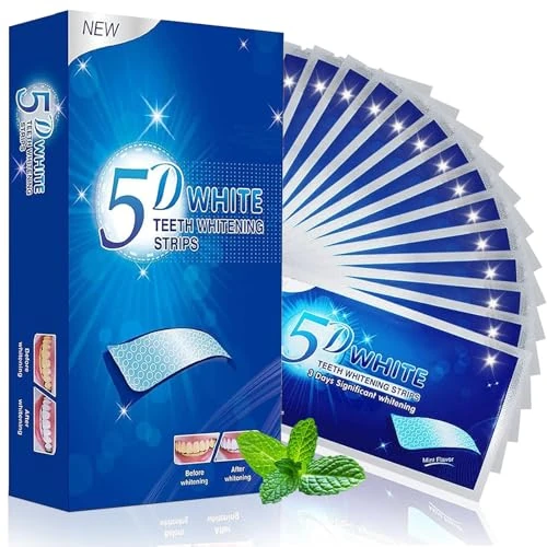 Offerta a tempo: 28 Strisce Sbiancanti Denti Professionali, Senza Teeth Sbiancamento Dei Denti, Whitening Strips per Sbiancamento Delicato, Facile Uso a Casa o in Viaggio - 29% da 6.99 € a 4.99 €