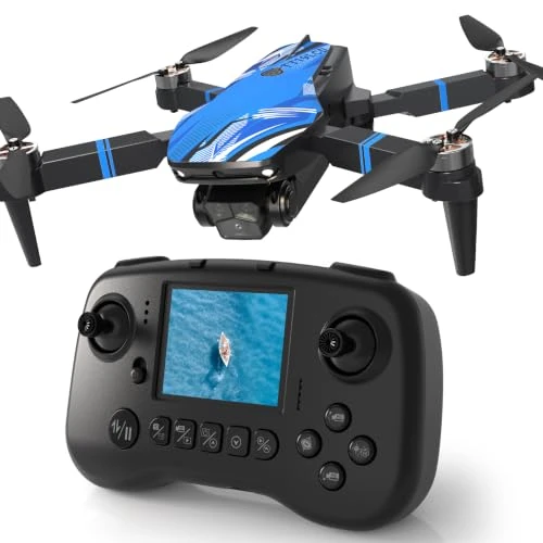 Offerta a tempo: Droni con Camera, Drone per Bambini Schermo LCD Live Video, Motore Brushless, Sistema di Prevenzione Ostacoli, 3D Flips, Peso Inferiore a 250g, Supporta Schede SD fino a 32 GB Regali per Ragazzi - 58% da 149.89 € a 63.10 €