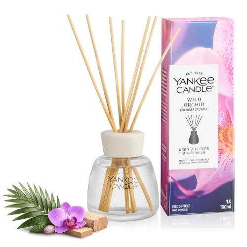 Offerta a tempo: Yankee Candle Diffusore a Bastoncini | Wild Orchid | Per Spazi Piccoli e Medi | Fino a 10 Settimane di Fragranza - 30% da 19.99 € a 13.99 €