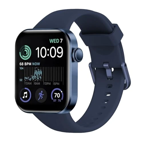 Smartwatch Uomo Donna, 1.85" Orologio Smartwatch con Effettua/Risposta Chiamate, 140 Sportive Smart Watch con Contapassi/Sonno/Cardiofrequenzimetro/SpO2, Impermeabil IP68 Smartband per Android iOS