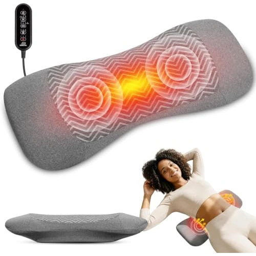 Offerta a tempo: Snailax Massaggiatore senza fili per supporto lombare, con pressione dell'aria, vibrazione e 3 livelli di calore, 4 livelli di altezza, timer da 15 minuti, batteria da 2500 mAh, cavo USB-C per ufficio - 0.00% da 65.99 € a 65.99 €