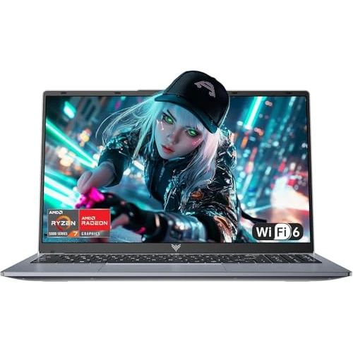 Offerta a tempo: Tivique PC Portatile Processore Ryzen 7 5700U Fino a 4.3GHz, 16 GB RAM DDR4, 512GB M.2 NVMe PCIe3.0 SSD, Laptop 15,6 Pollici 1080P FHD, Notebook Privacy Cam, Wi-Fi 6, USB 3.2, BT5.2, HDMI, Type-C - 18% da 649.99 € a 529.99 €