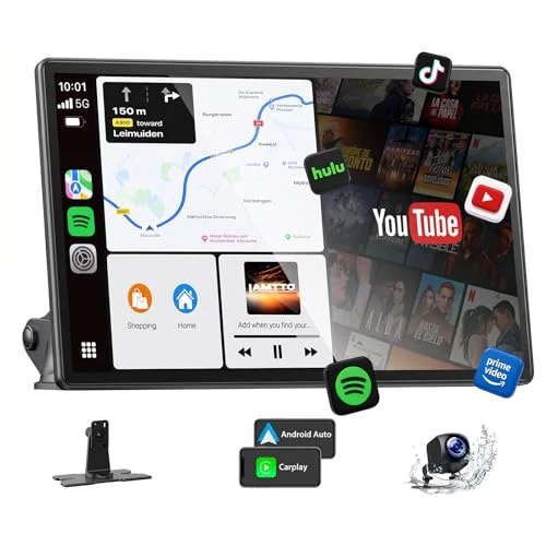 Limited-time offer: LAMTTO 11 Inch Wireless Carplay Screen for Car with YouTube & TikTok Video Apps,Portable Apple Car Play & Android Auto with Backup Camera/Navigation/In-Cell Touchscreen/Voice Assistant/OTA/Bluetooth from 159.99 £ to 135.99 £ (save 15%)