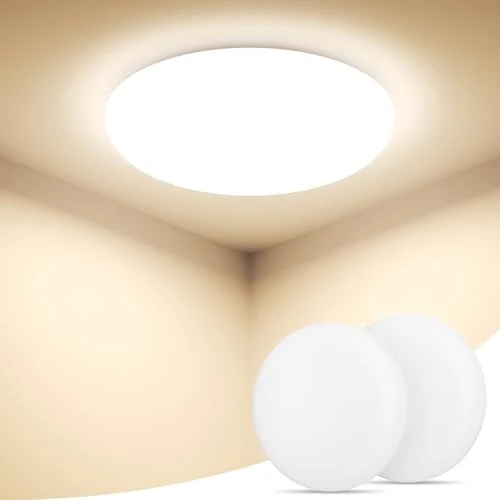Tijdelijke aanbieding: LED-plafondlamp, 2 stuks, 36 W, 4500 lm, waterdicht (IP54), 4000 K van 32.99 € naar 32.99 € (0.00% korting)