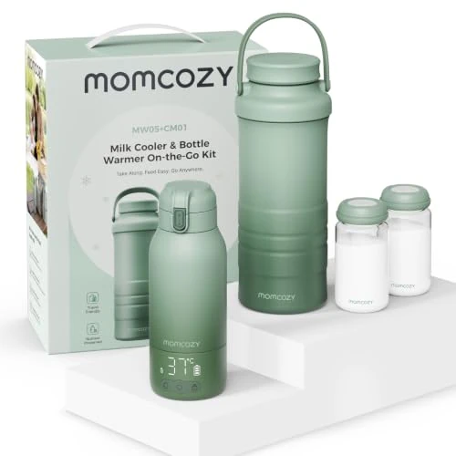 Offerta a tempo: Momcozy Set Allattamento Portatile MW05 Scaldabiberon CM01 Termico - 15% da 159.99 € a 135.99 €