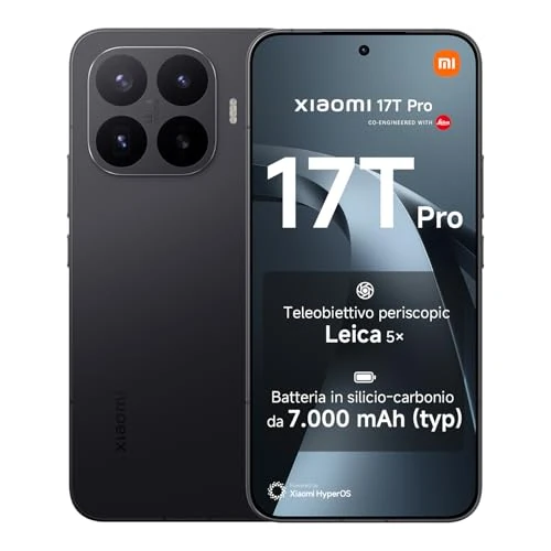 Offre limitée : XIAOMI 17T Pro, Smartphone 12+512 Go, écran Eye-Care 6,83" 144Hz, Batterie 7000mAh, Téléobjectif Leica x5, HyperCharge 100W, Noir, 1 an de Garantie supplémentaire de 1003.00 € à 903.00 € (10% de remise)