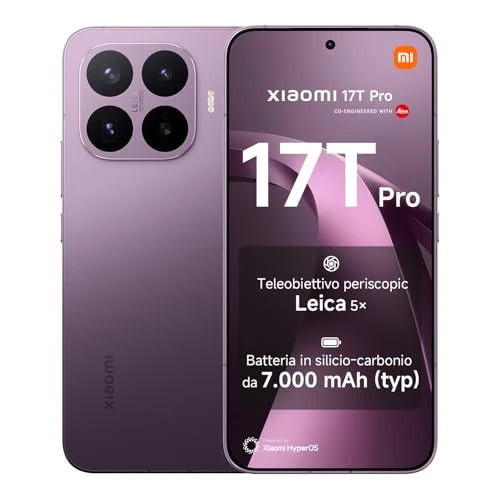 Oferta limitada: XIAOMI 17T Pro Smartphone de 12+512GB Violeta Teleobjetivo Leica 5X de 999.90 € a 749.00 € (ahorro 25%)