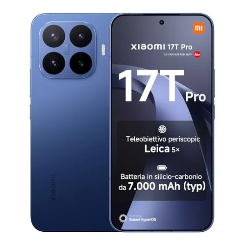 Offre limitée : Xiaomi 17T Pro, Smartphone 12+512 Go, écran Eye-Care 6,83" 144Hz, Batterie 7000mAh, Téléobjectif Leica x5, HyperCharge 100W, Bleu, 1 an de Garantie supplémentaire de 1003.00 € à 903.00 € (10% de remise)