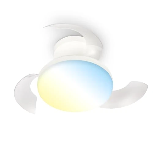 Oferta limitowana: BRILONER - Wentylator sufitowy LED z oświetleniem i pilotem, cichy silnik DC, trzy prędkości, wysuwane łopatki, CCT i ściemnianie, lampa sufitowa z wentylatorem, 44 x 16,5 cm, biały z 179.27 zł na 179.27 zł (oszczędź 0.00%)