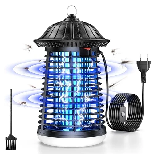 Offerta a tempo: VIWAVE Lampada Antizanzare Elettrica, 4200V 15W UV Zanzariera con Luce LED, Antizanzare da Interno ed Esterno Impermeabile IPX4, Trappola Zanzare, Zanzare Elettrico per Casa Giardino Cucina - 0.00% da 33.99 € a 33.99 €