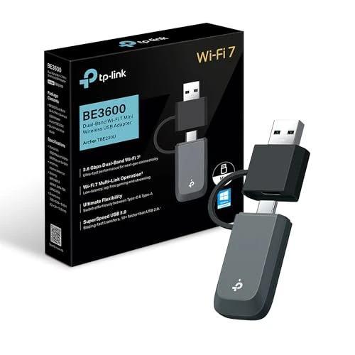 Offerta a tempo: TP-Link Archer TBE230U Adattatore USB Wi-Fi 7 BE3600Mbps Dual-Band PC Fisso - 20% da 49.99 € a 39.99 €