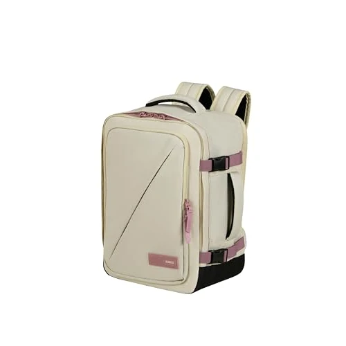 Tijdelijke aanbieding: American Tourister Take2Cabin - Ryanair/Wizz Air cabinetas 30 x 20 x 40 cm, 26,5 l, 0,60 kg, handbagage, vliegtuigrugzak S/M onder de stoel, zand/mauve (Coconut Sand/Galatic Mauve) van 49.00 € naar 49.00 € (0.00% korting)