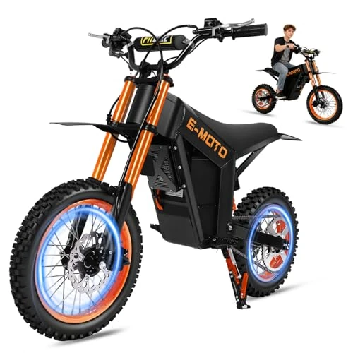 Offerta a tempo: Bici Elettrica Per Adulti 14"/12", Fuoristrada Bicicletta Elettrica 48V 20,8Ah, Autonomia di 45-55km Ebike,Sospensioni e Freni Idraulici Bici Elettrica,3 Modalità di Guida Moto Elettrica Adolescenti - 64% da 1299.00 € a 470.00 €
