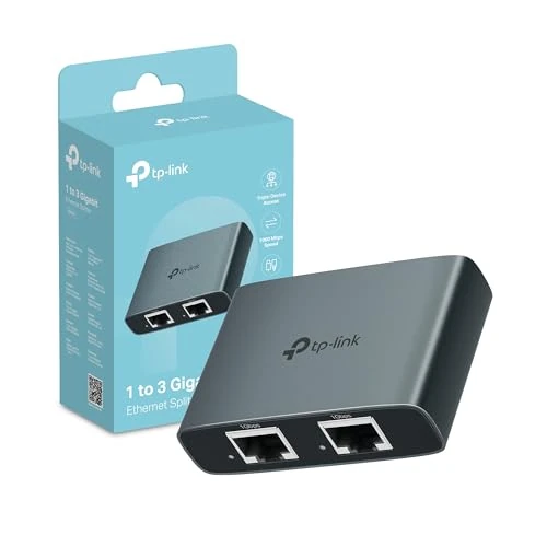Oferta limitada: TP-Link EH310 - Divisor Ethernet Gigabit, Velocidad Gigabit 1000 Mbps de 1 a 3, Compatible con Cables Ethernet de Cat 8/7/6/5e/5, Carcasa de aleación de Aluminio, Plug & Play de 24.99 € a 19.99 € (ahorro 20%)