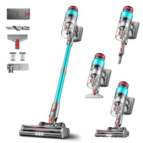 Zeitlich begrenztes Angebot: Tdyon 60 KPA/600 W kabelloser Staubsauger, 75 Minuten Akkulaufzeit, kabelloser Staubsauger, leistungsstark, mit Wandladegerät, intelligentes Display von 99.99 € auf 99.99 € (0.00% Rabatt)