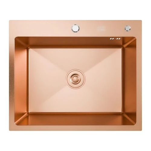 Offerta a tempo: ANW HOME Lavello Cucina 1 Vasca 60x50 cm, Oro PVD - 25% da 129.99 € a 97.74 €