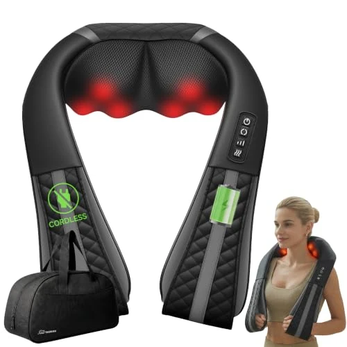 Offerta a tempo: Snailax Shiatsu - Massaggiatore cervicale senza fili con calore - 0.00% da 55.99 € a 55.99 €