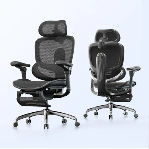 Zeitlich begrenztes Angebot: SIHOO Doro C300 V2 Ergonomischer Bürostuhl mit Fußstütze, Netz-Schreibtischstuhl mit 8D-Armlehnen, Drehbarer Lendenwirbelstütze, 3D-Kopfstütze, Computerstuhl für Homeoffice und langes Sitzen, Schwarz von 539.99 € auf 539.99 € 
