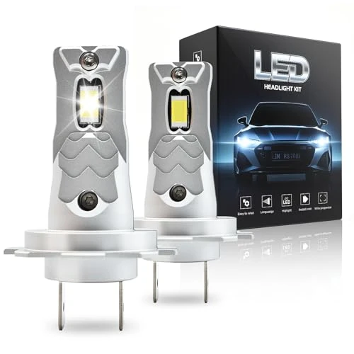 Offerta a tempo: Onraying Lampadina H7 LED auto 130W 36000lm, 800% luminosità, luce Bianca Fredda 6500K, IP68, 99% Compatibile, 90000h Vita Utile, Sostituzione Alogena Plug-N-Play, 2 Pezzi - 35% da 35.99 € a 23.46 €