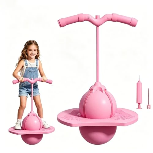 Offerta a tempo: POP lina Palla per Saltares, Balances Jumping-Ball, Palla Gonfiabile per Saltares, Sviluppaes equilibrios e capacitá motorie, Giocattoli al Chiuso e all’Aperto, Regalos per Compleanno (Rosa) - 37% da 26.99 € a 16.99 €