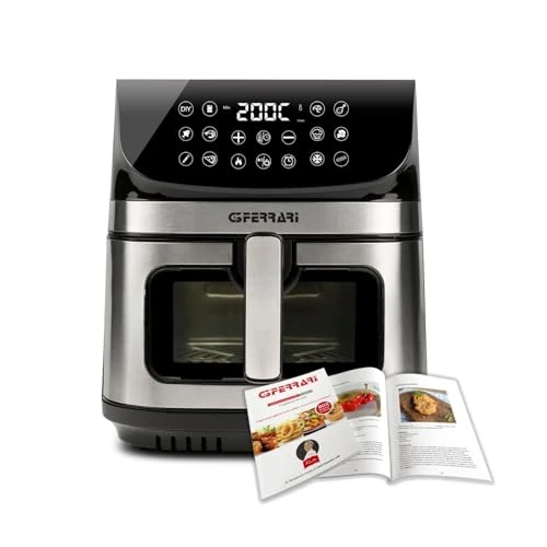 Offerta a tempo: G3 Ferrari G10215W Friggitrice ad Aria Friggisano Star, 2200W, Capacità XXL 9 L, Doppia Resistenza; Display Digitale con 12 Programmi; Termeratura regolabile (80 °C-200°C), Ricettario - 13% da 84.00 € a 73.44 €