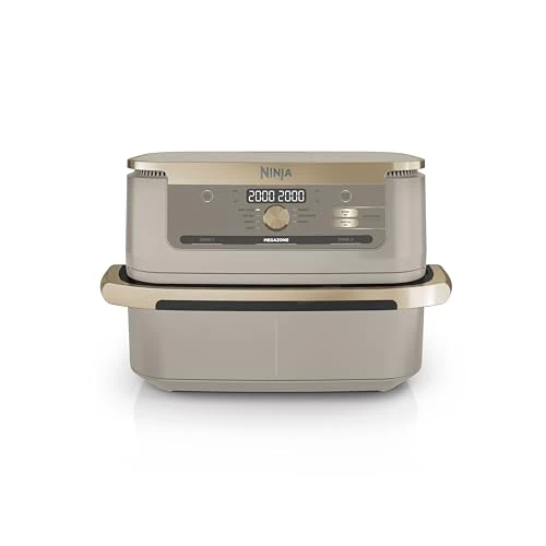 Offerta a tempo: Ninja FlexDrawer, Friggitrice ad Aria XL, Doppia Zona, 10,4L, Beige/Oro - 41% da 269.99 € a 159.99 €
