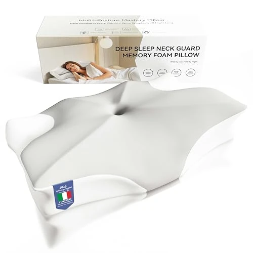 Offerta a tempo: YOYIKKO Cuscino Cervicale per Dormire, Cuscino in Memory Foam per Dormitori Laterali，Cuscino cervicale ergonomico，con Federa Sfoderabile e Lavabile (Grigio-52) - 32% da 49.99 € a 33.99 €