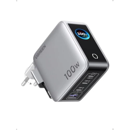 Offre limitée : UGREEN Nexode Pro 100W Chargeur Rapide USB C 4 Ports avec Écran Intelligent de 59.99 € à 47.99 € (20% de remise)
