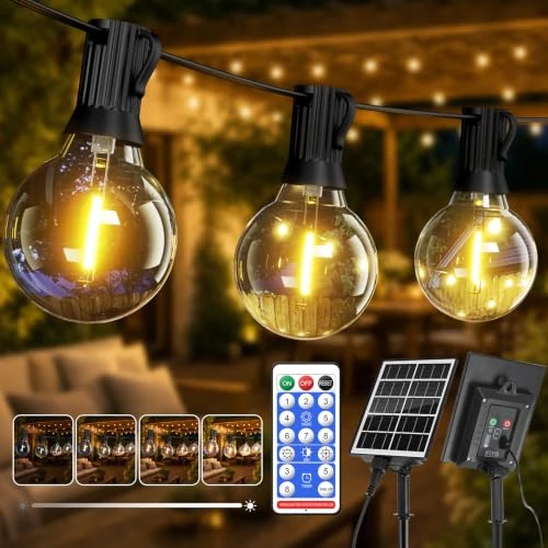 Offerta a tempo: Hoteril Luci Solari Da Esterno 15M Luci Solari Da Giardino con 19+2 Catena Luminosa Esterno G40 Luci Da Esterno Giardino Lampadine Globo Infrangibili per Balcone Gazebo Patii Matrimoni e Feste - 16% da 24.99 € a 20.89 €