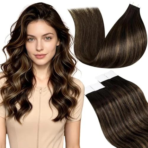 Offre limitée : LaaVoo Extension Cheveux Naturel Adhésif 50cm 20pcs 50g – Mèches Balayage Brun Foncé et Clair – Cheveux Vrais Remy Qualité Supérieure – Idéal pour Soirée – #2/8/2 de 58.90 € à 58.90 € (0.00% de remise)
