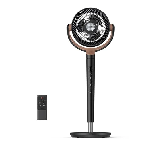 Offre limitée : DREO ventilateur sur pied silencieux 20 dB avec oscillation omnidirectionnelle 120°+120°, portée du vent 26 m, débit d’air 1615 m³/h, circulateur Turbo, hauteur réglable 94–107 cm, 3 modes, 8 vitesses de 109.99 € à 109.99 € (0.00% de remis