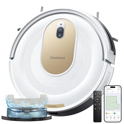 Offerta a tempo: Vexilar W8 Robot Aspirapolvere Lavapavimenti 8,000Pa 2,5 Ore, Silenzioso Aspirapolvere Robot Potente per Pavimenti/Tappeti,Controllo Vocale/APP/Telecomando - 0.00% da 139.99 € a 139.99 €