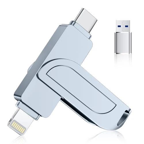 Offerta a tempo: [Senza App]Chiavetta USB 256GB per iPhone, MFi Chiavetta USB C,Lightning - 49% da 59.99 € a 30.56 €