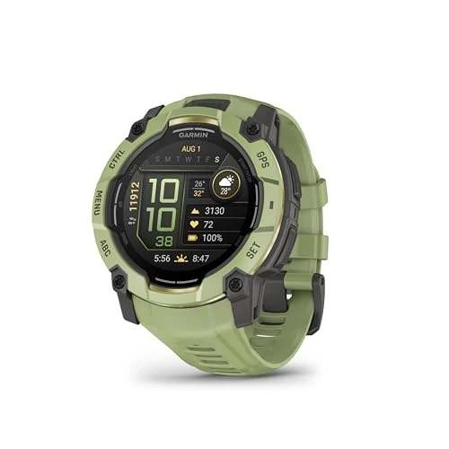 Offerta a tempo: Garmin Instinct 3, Smartwatch, 50mm, Display AMOLED 1,3", Lunetta in metallo, 10ATM, GPS Multi-band, Torcia LED, 90+ App per lo Sport, GarminPay, Connect IQ, Autonomia 24 giorni, Fern Green - 22% da 449.99 € a 349.99 €