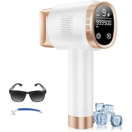 Offerta a tempo: 21J Epilatore Luce Pulsata con Raffreddamento a Ghiaccio 8°C,Epilatore Laser a 9 Livelli e Luce Rossa 600NM,Epilatore a Luce Pulsata Touchscreen per Uomini,Donne,Viso,Braccia,Zona Bikini,Corpo - 35% da 199.99 € a 129.99 €