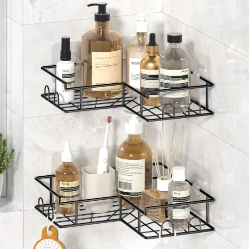 Offerta a tempo: Blendura Mensola Doccia Angolare Senza Foratura, 2 Pezzi Adesiva Organizer Bagno, Porta Shampoo Bagnoschiuma Sapone Doccia da Appendere - 0.00% da 13.99 € a 13.99 €